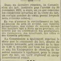 v LOeuvre 1926 01 24 Quand le lait était produit de 1ère nécessité
