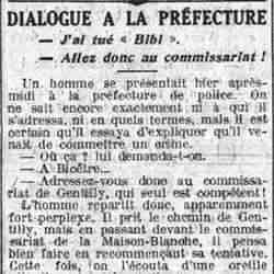 Le Petit Parisien 1926 01 24  Dialogue à la préfecture