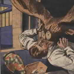 Le Petit journal illustré 1926 01 24 Attaqué par un Hibou géant