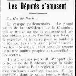 Le Cri de Marseille 1926 01 31 Les députés s'amusent