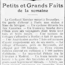 Le Funi 1926 01 31  Petits et grands faits de la semaine