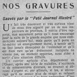 v Le Petit journal illustré 1926 01 31 02 Nos gravures sauvé par le Petit Journal