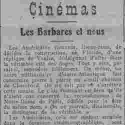 v Comoedia 1926 02 07 Les Américains décident la construction d'une réplique de Venise