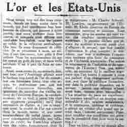 La Justice 1926 02 07 Les Etats-Unis devenus les banquiers du monde