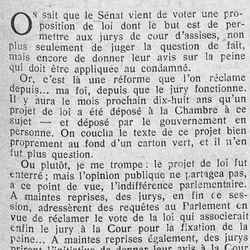 v Le Petit journal illustré 1926 02 14 Le jury d'assises doit collaborer avec la Cour pour fixer les peines