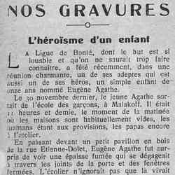 v Le Petit journal illustré 1926 02 28 02 Nos gravures héroisme dun enfant