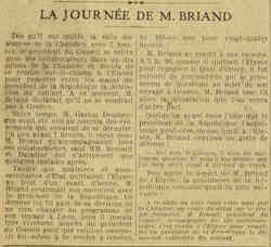Excelsior 1926 03 07 M. Briand a remis au président de la République la démission collective du cabinet