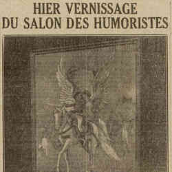 Excelsior 1926 03 07 Hier vernissage du salon des humoristes