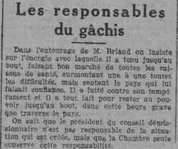 La Lanterne 1926 03 07 Les responsables du gâchis