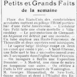 Le Funi 1926 03 07 Petits et grands faits de la seaine