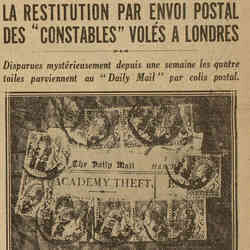 Excelsior 1926 03 14 Les "Constables" volés a Londres