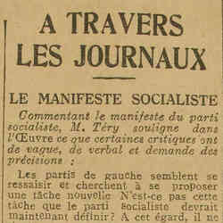 v La Dépêche 1926 03 21 À travers les journaux - 21 mars 1926