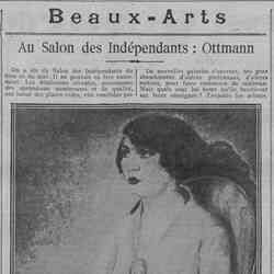 v Comoedia 1926 03 28 Au Salon des Indépendants: Ottmann