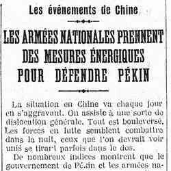 L'Humanité 1926 03 28 La situation en Chine va chaque jour en s'aggravant