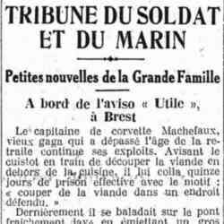 L'Humanité 1926 04 11 Tribune du soldat et du marin