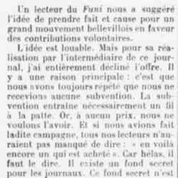 Le Funi 1926 04 18 Holà ! les généralissimes de la finance ! La France a besoin de vous - A propos des contributons volontaires