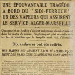 Excelsior 1926 04 29 Tragédie du Sidi Ferruch