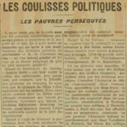 La Dépêche 1926 05 02 La liberté religieuse de plus en plus menacée, paraît-il