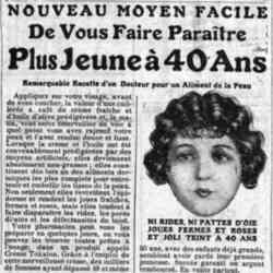 Le Matin 1926 05 02 Nouveau moyen de vous faire paraître plus jeune