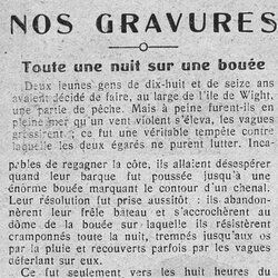 Le Petit journal illustré 1926 05 02 Nos gravures La bouée