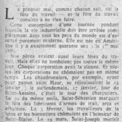 v Le Petit journal illustré 1926 05 02 Le 1er Mai et les fêtes du travail. Celles d'autrefois, celles d'aujourd'hui