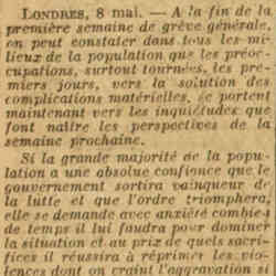 v Excelsior 1926 05 09 01 Grève générale en Angleterre 5ème jour