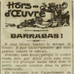 L'Oeuvre 1926 05 09 02 Acquittement de Barbas