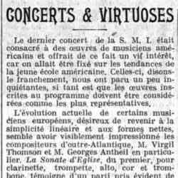 Le Gaulois 1926 05 09 Concerts et virtuoses