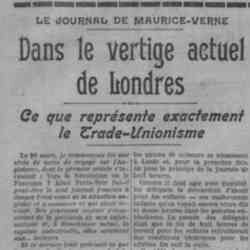 Paris soir 1926 05 09 Dans le vertige actuel de Londres