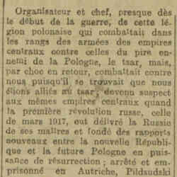 La Dépêche 1926 05 16 Comme on se retrouve ! Pilsudski n'avait été que colonel de la légion : Les coulisses politiques