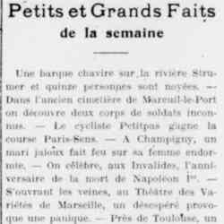 Le Funi 1926 05 16 Petits et grands faits de la semaine