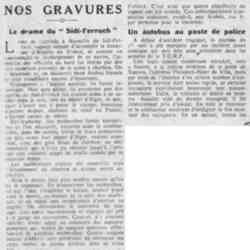 Le Petit journal illustré 1926 05 16  Nos gravures : Un autobus au poste de police