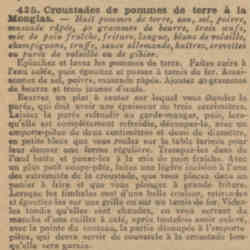 Le Petit écho de la Mode 1926 05 16 Les recettes du Grillon du foyer et de La Bignole