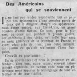 Le Petit journal illustré 1926 05 30 Nos gravures Des Américains qui se souviennent