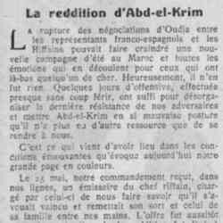 Le Petit journal illustré 1926 06 06 Nos gravures la reddition dAbd el Krim
