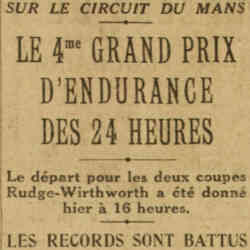 v Excelsior 1926 06 13 Circuit des 24 heures du Mans, grand prix d'endurance
