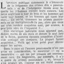 Le Petit journal illustré 1926 06 13 fait de la semaine Les crimes passionnels se multiplient Ernest Laut
