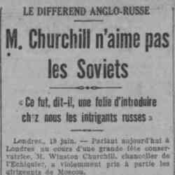 La Lanterne 1926 06 20 01 Churchill n'aime pas les soviets