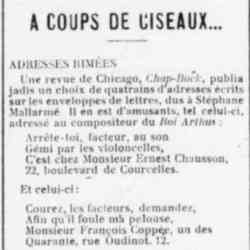 Le Funi Les adresses rimées de Stéphane Mallarmé