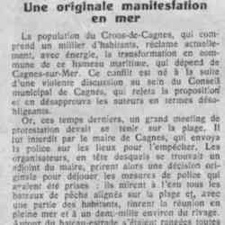 Le Petit Journal illustré - 20 juin 1926 Une originale manifesfation en mer