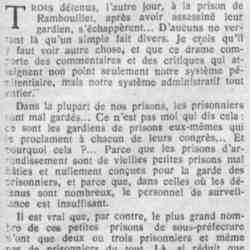 Le Petit Journal illustré - 20 juin 1926 A propos d'un crime en prison