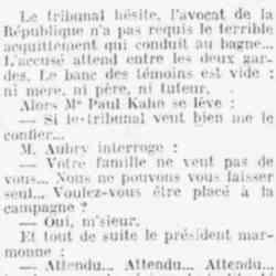Le Quotidien - 27 juin 1926 Les Enfants devant les Juges