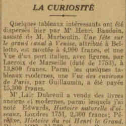 Les curiosités sont à l'Hôtel Drouot