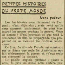 Petites histoires du vaste monde