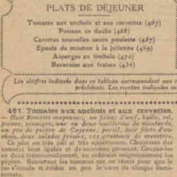 Les recettes hebdomadaires du Grillon du foyer et de La Bignole