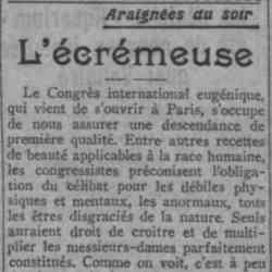 L'écrémeuse