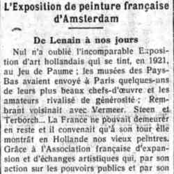 De Le Nain à nos jours