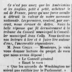 Réquisitoire contre les exigences américaines