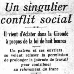 Refus de prolonger la journée de travail
