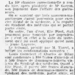 On condamne des masseurs-magnétiseurs
